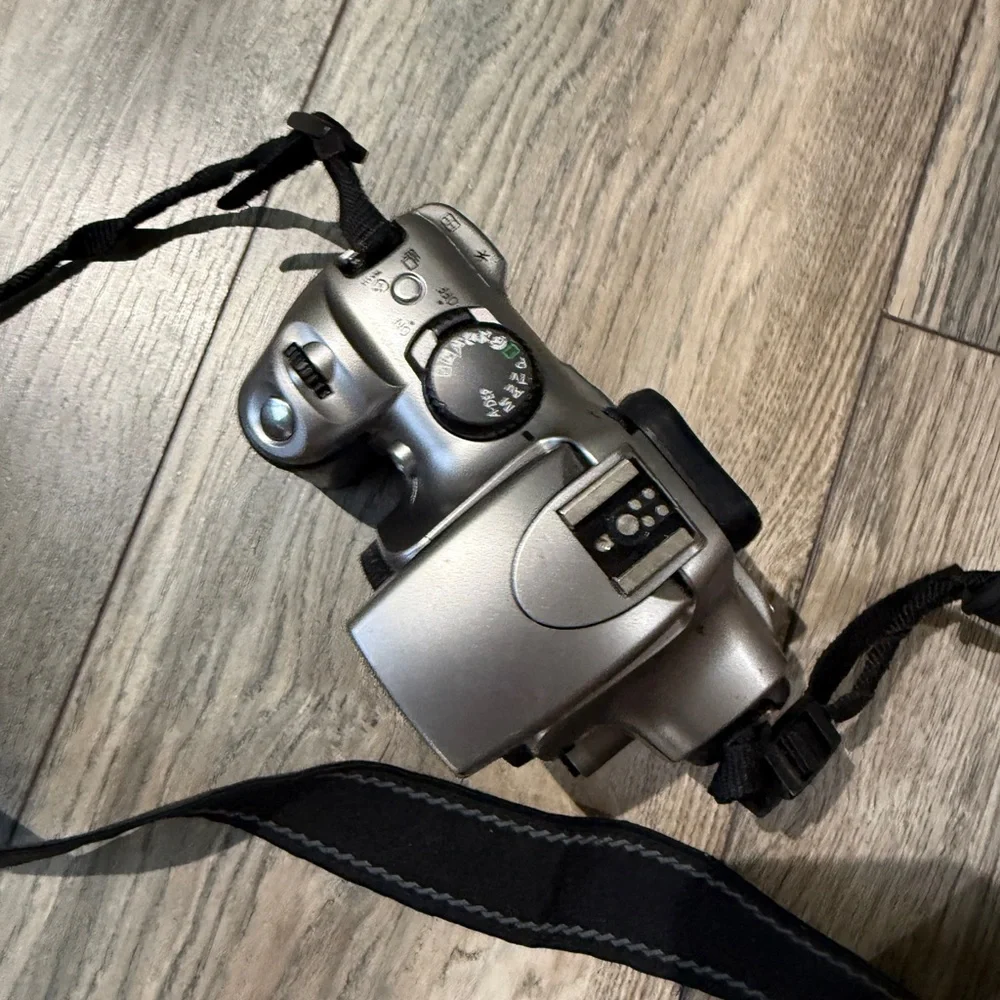 Canon EOS Silver and Black Camera 2000 working condition